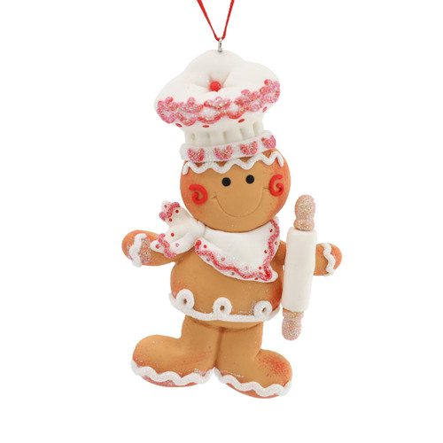 Gingerbread Chef Hanging Ornament (11cm)