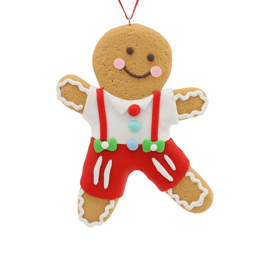 Happy Gingerbread Hanging Ornament (12cm)
