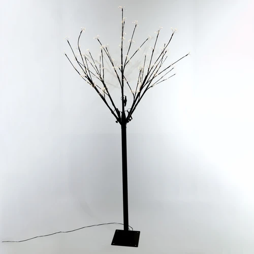 Black Warm white LED Firework Tree (175cm)