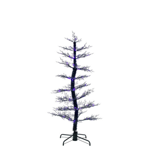 Black Dancing LED Light Up Tree with Ghost Sound (5ft)