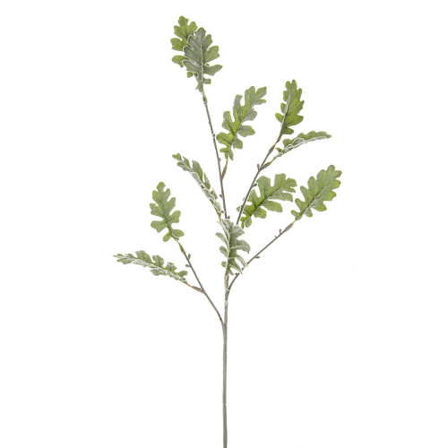 Flocked Dusty Miller Spray (63cm)