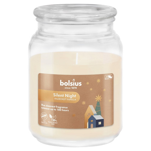 Bolsius True Glow Silent Night Fragrance Candle in Jar (13.5cm H)