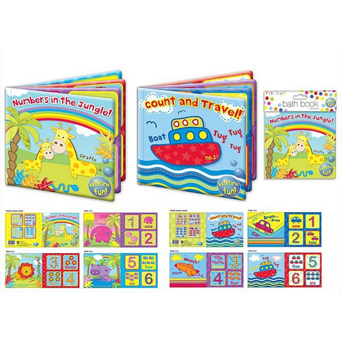 Baby Bath Book - Learning Fun (Assorted)