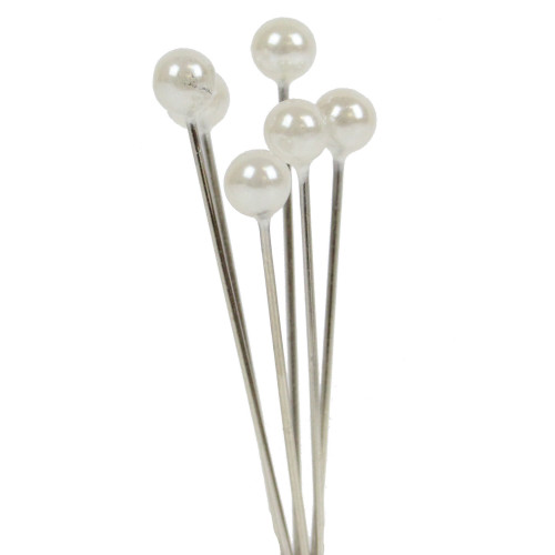 White Pearl Headed Pins (4cm)