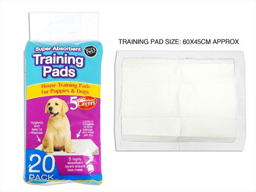 20 Pack of Puppy Training Pads - incredible value