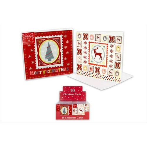 10 Christmas Cards Stamp Design
