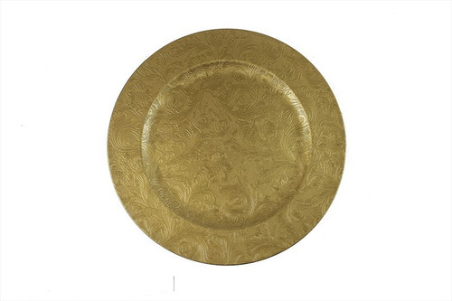 Embossed Gold Charger Plate