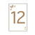 Brown & Cream Butterfly Table Numbers