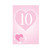 Pink Hearts Table Numbers