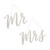 Wooden Mr & Mrs Chair Signs