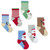 Babies 3 Pack Assorted Christmas Design Socks (Size 0-5.5)