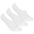 Ladies 3 Pack White Invisible Workout Footie Socks