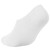 Ladies 3 Pack White Invisible Workout Footie Socks