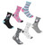 Ladies 3 Pack Assorted Design Socks
