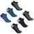 Assorted Ladies 3 Pack Stripe Bamboo Trainer Socks