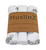 MuslinZ Bamboo Organic Cotton Muslin Squares Grey Cloud 3pk