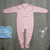 Personalisable Baby Pink Unbranded Sleepsuit with Chest Poppers (18-24 Months)