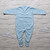 Personalisable Baby Blue Unbranded Sleepsuit with Chest Poppers (3-6 Months) 
