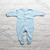 Personalisable Baby Blue Unbranded Sleepsuit with Chest Poppers (Newborn) 