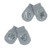 Assorted Small Grey Mittens with Star or Heart Sequins (NB-12 Months)