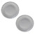 Silver Paper Plates Round - 7 Inch (x8) 