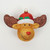 Glitter Rudolph the Reindeer Hanging Decoration