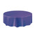 Purple Round Plastic Table Cover (84 Inch)  