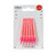 Pink Stripe Party Candle (pack Of 6)