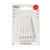 White Stripe Party Candle (pack Of 6)