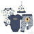 Boys 4 Piece Garment Set (Elephant, navy & mosaic)