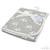 Reversible White/Grey Elephant Cotton Wrap : FBP218-W