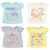 Assorted Design Baby Girls Summer T-shirts (3-24m)