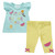 BABY GIRLS FRILL SLEEVE TOP AND LEGGING SET NB-24M