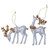 White Glitter Deer Decoration (Assorted Product)