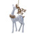 White Glitter Deer Decoration (Assorted Product)
