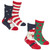 Kids 2 Pack Christmas Cosy Sock (Assorted Designs)
