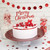 Red Merry Christmas Cake Topper