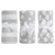 Babies Rolled Polar Fleece Blankets - Silver/White (Assorted Designs)