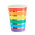 Bright Rainbow Paper Cup