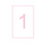 Pink Plain Border Table Numbers
