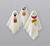 Pack of 3 Hanging Ghost Decoration