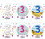 Age 3 Small Badges (6 Assorted Per Perforated Card) (5.5cm) 