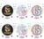 Age 6 Small Badges (6 Assorted Per Perforated Card) (5.5cm) 