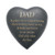 Graveside Grey Heart Plaque - Dad