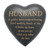 Graveside Grey Heart Plaque - Husband