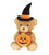 Keeleco Bear with Witch Hat & Pumpkin (15cm) 