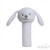 White Eco Recycled Bunny Squeaky Toy 