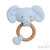 Blue Eco Recycled Elephant Rattle Toy 