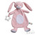 Pink Eco Recycled Bunny Comforter with Teething Ring