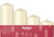 Soft Pearl Pillar Candles (Pack of 4) 
